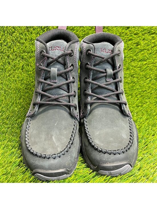 Kuru Quest Mens Size 10.5 Gray/Black Outdoor Leather Camp Hiking Lace Up Boots Kuru Quest Mens Size 9.5 Black Outdoor Walking Leather Camp  main image 2